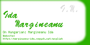 ida margineanu business card